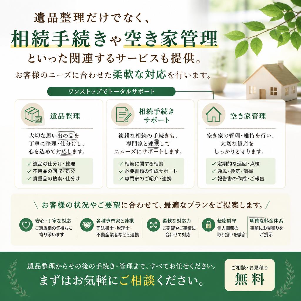 相続の悩みを軽減する具体的なサービス