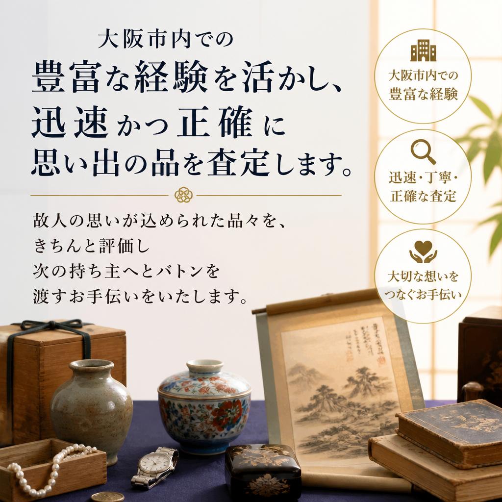 大阪市での思い出の品の査定