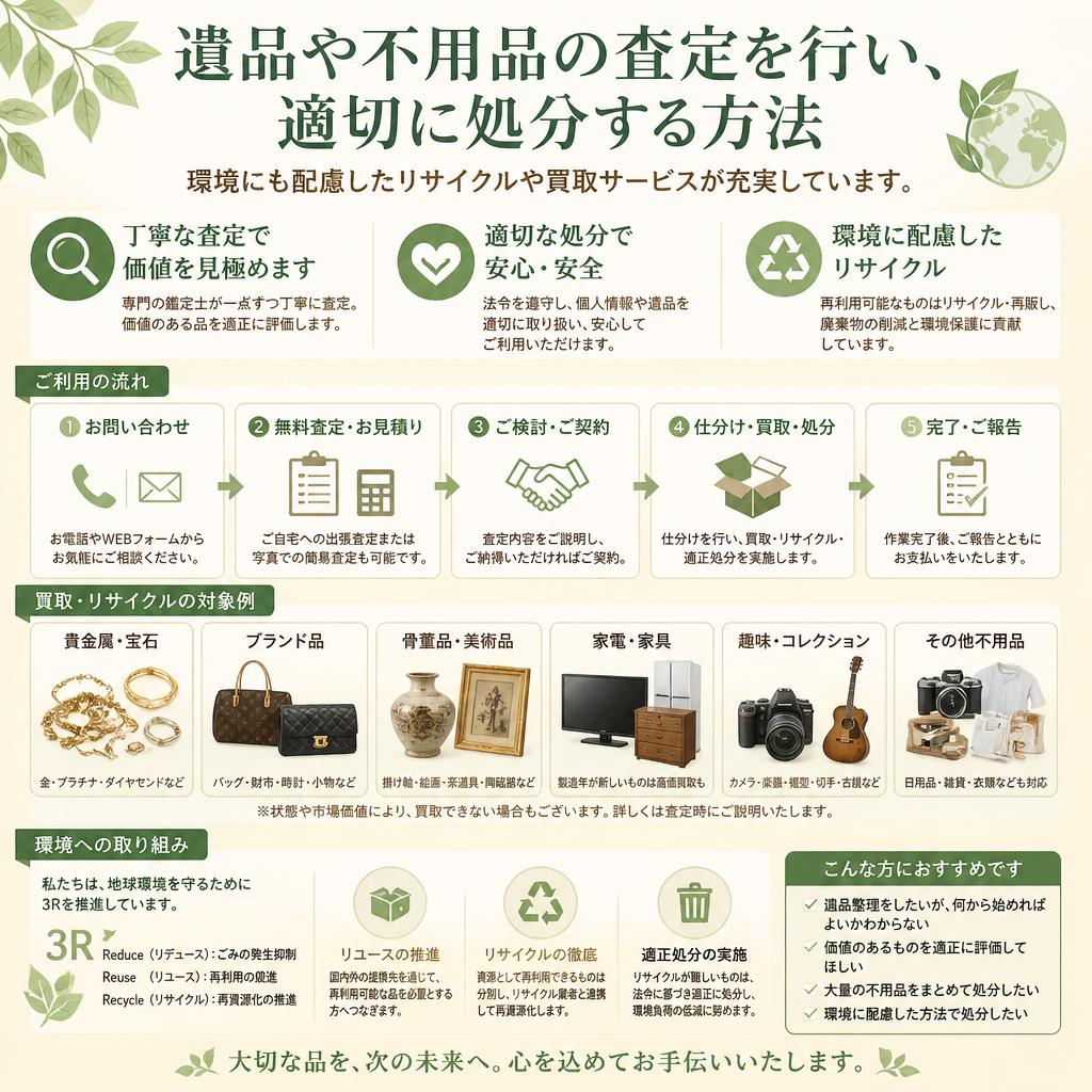 査定と適切な処分方法