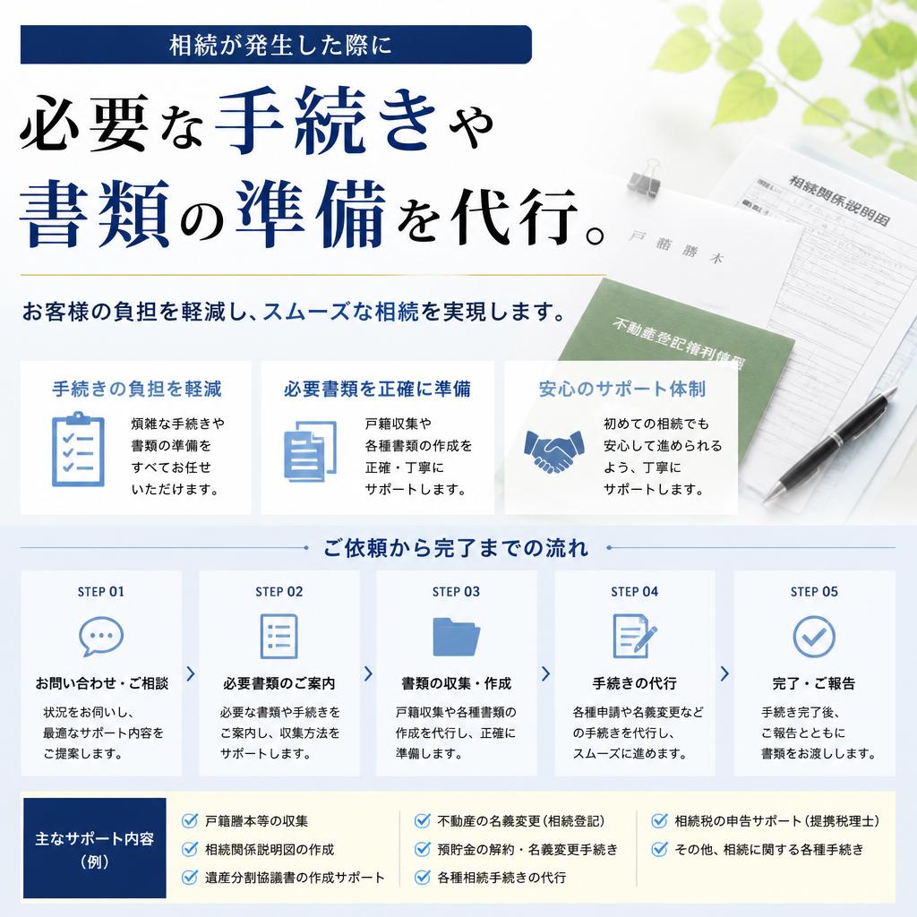 相続手続きのサポート