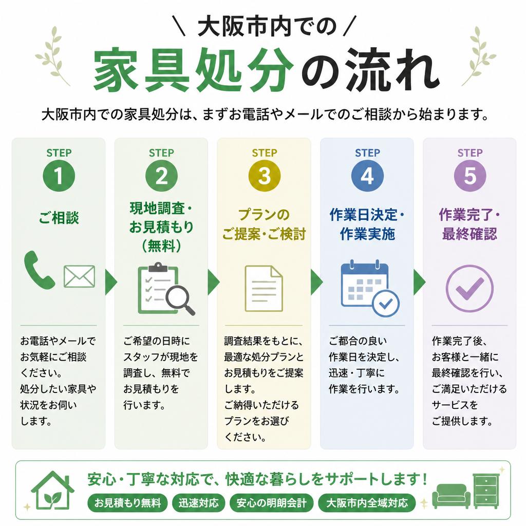 作業の流れと無料見積もり