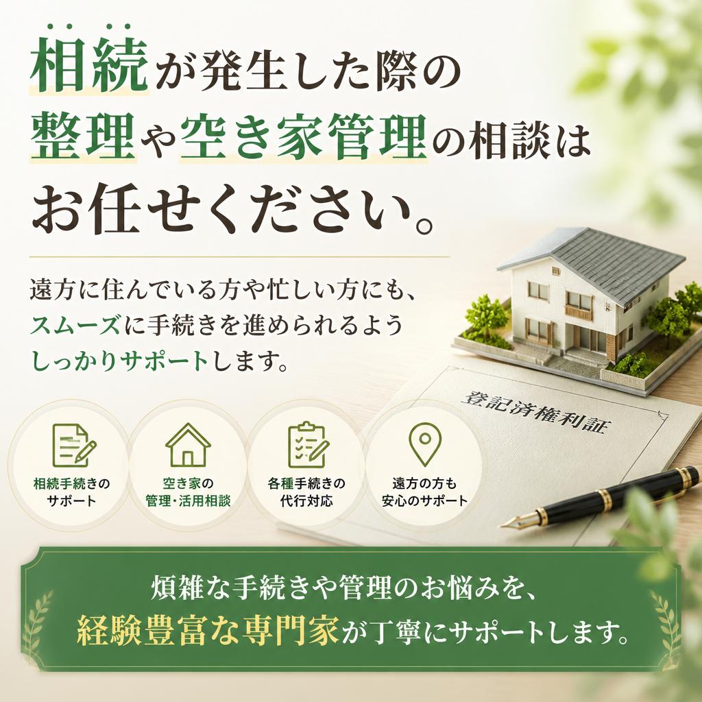 相続の悩みを解消するサポート