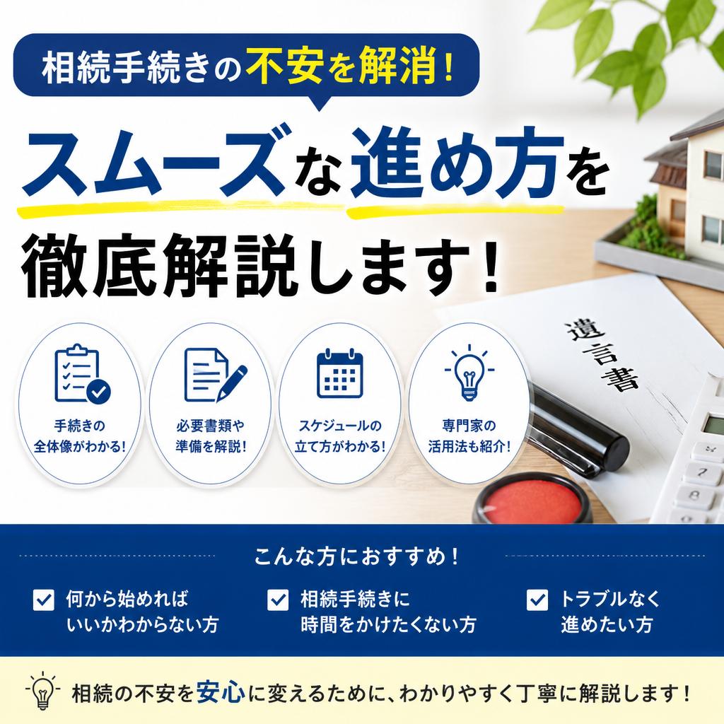 相続手続きの不安を解消！スムーズな進め方を徹底解説します！