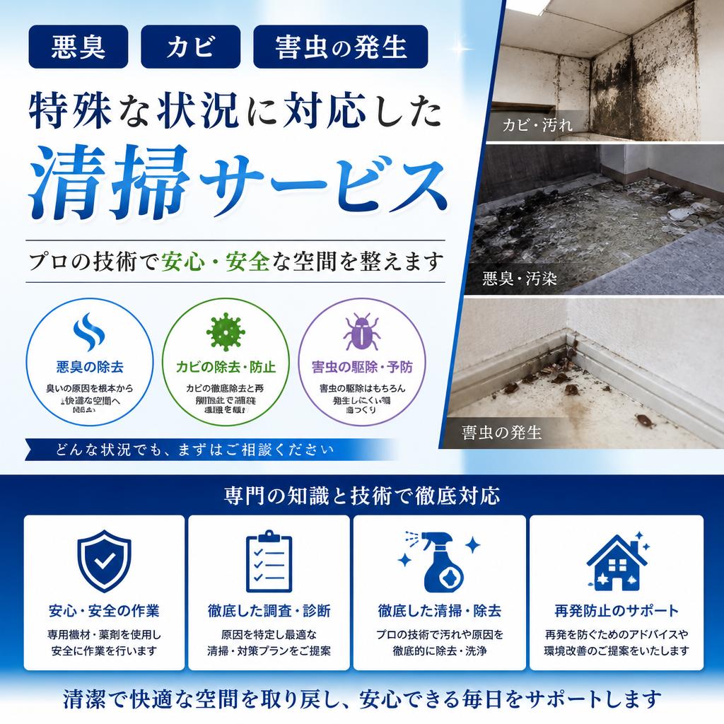 特殊清掃のサービス内容