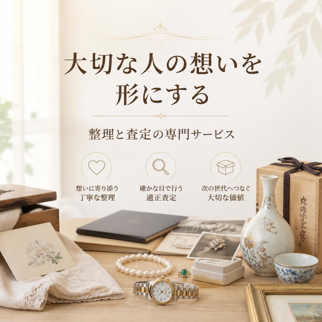 大切な人の想いを形にする整理と査定の専門サービス